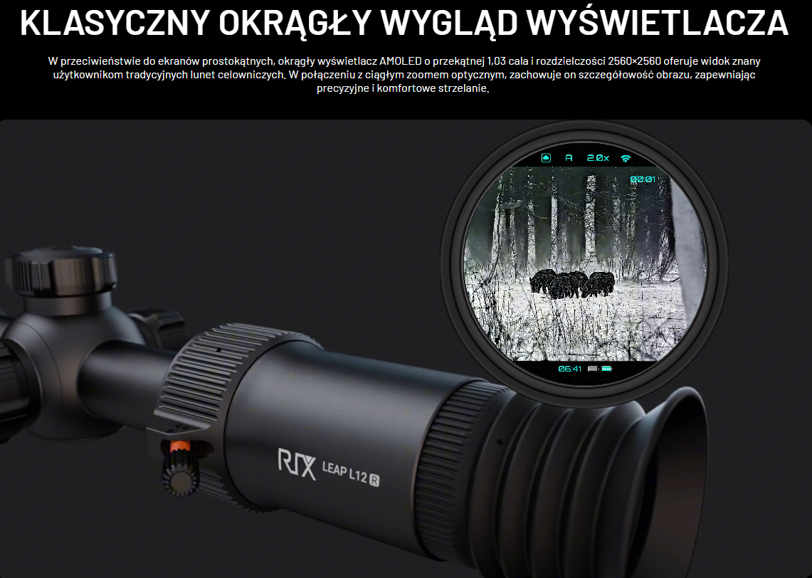 RIX LEAP L12R LRF wyświetlacz amoled